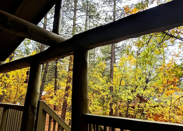 Charming Log In Tall Pines W Large Deck