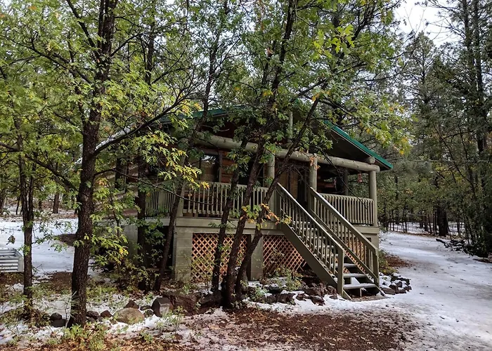 Charming Log In Tall Pines W Large Deck